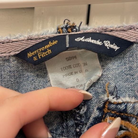 abercrombie & fitch y2k low rise denim mini skirt - Picture 3 of 3